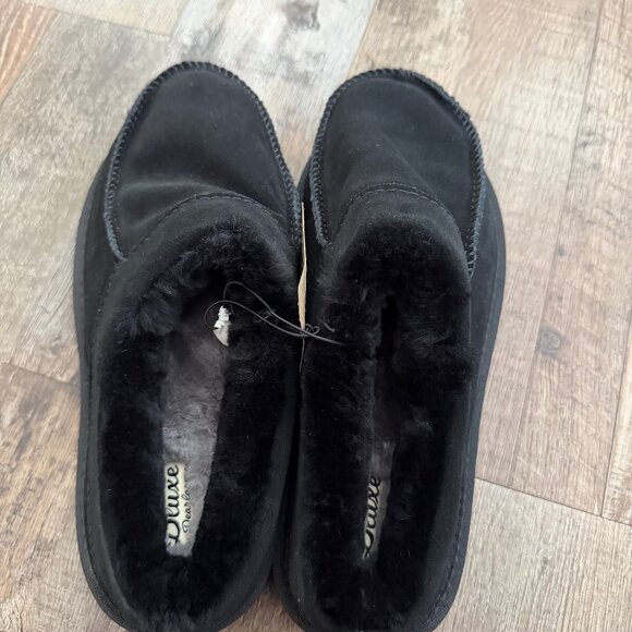 Men's dluxe by dearfoams Lith Slide Slippers Black 7 - Picture 6 of 9